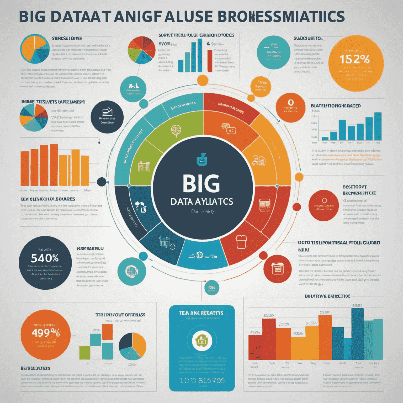 Infographic showing the benefits of big data analytics for businesses